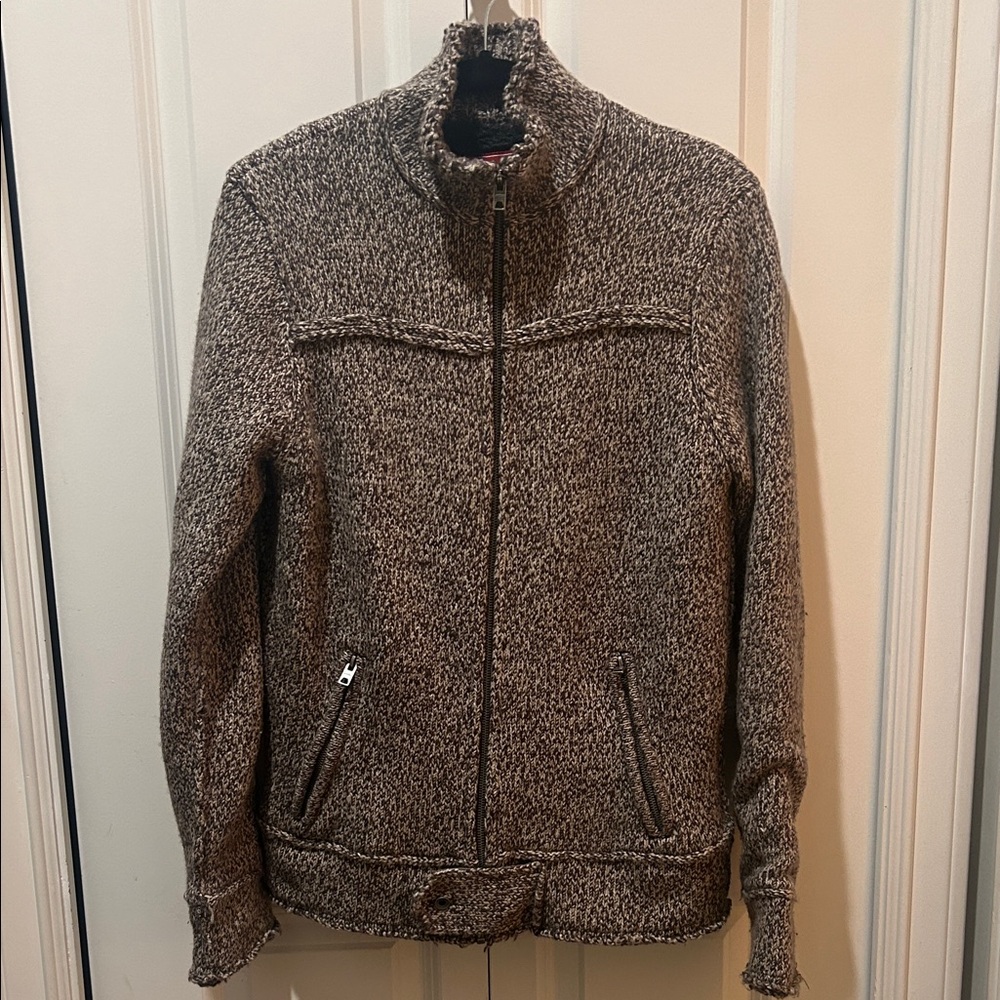 Jack & Jones Sherpa-Lined Knit Jacket – Size L